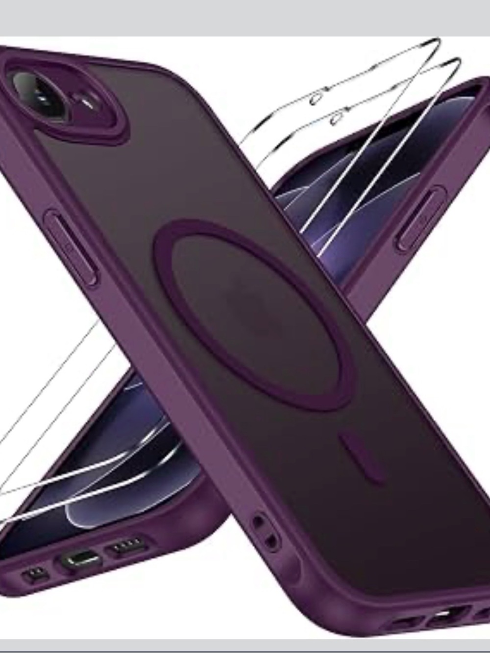 MagSafe-Compatible Purple Phone Case iPhone 16e case .